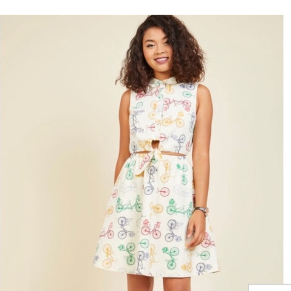 modcloth bike dress